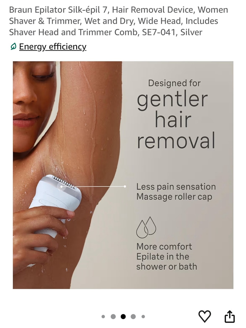 Braun Epilator Silk-épil 7 Hair Removal Device Shaver Trimmer Wet  dry SE7-041 - Picture 4 of 16